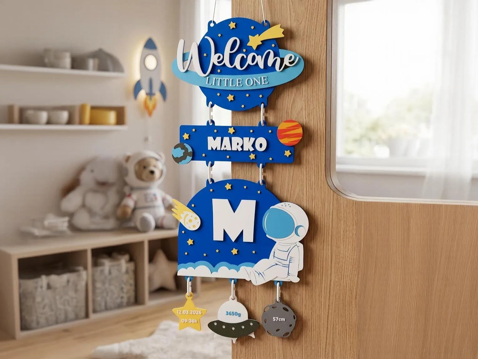 Little Astronaut Door Sign