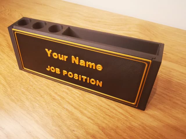 Name & Title Desk Organizer