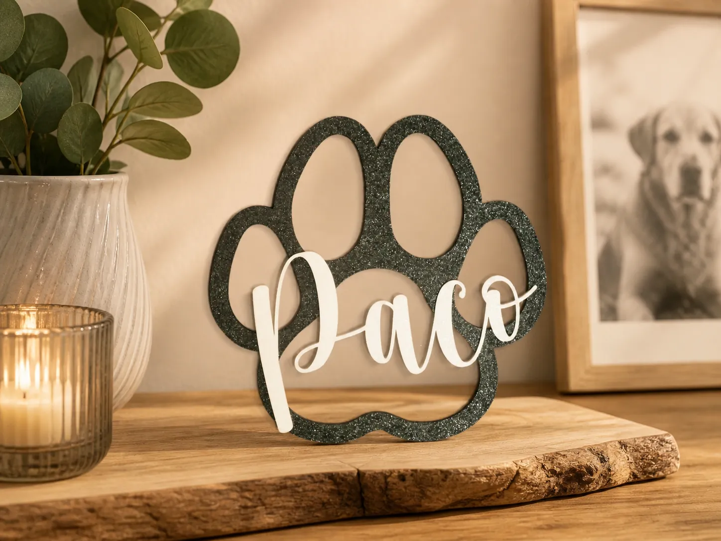 Paw Nameplate