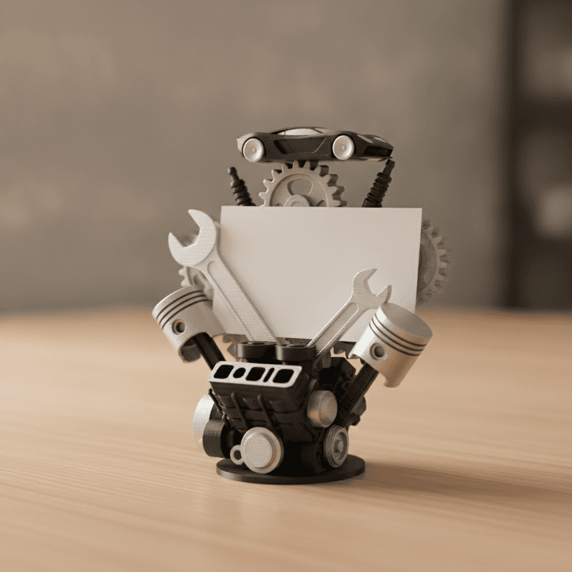 Car Mechanic Card Holder